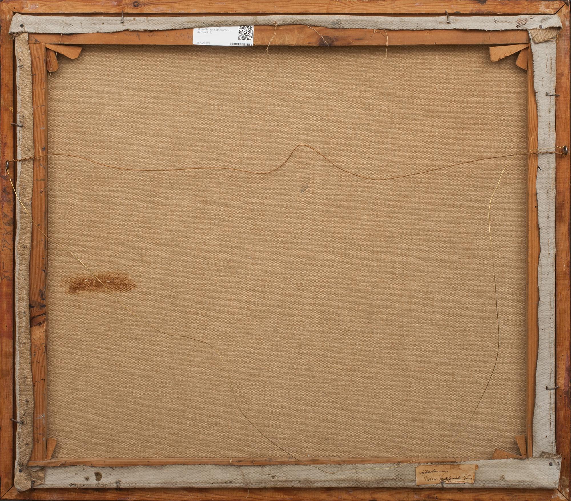 ERNST NORLIND, oljemålning, signerad och daterad 15.