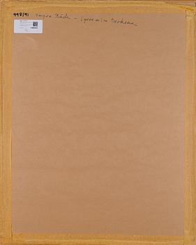 YNGVE BÄCK, akvarell, signerad och daterad -80.