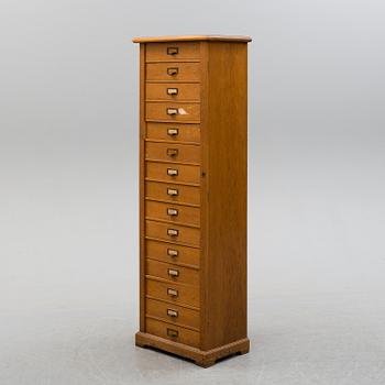 An early 20th century archive cabinet.