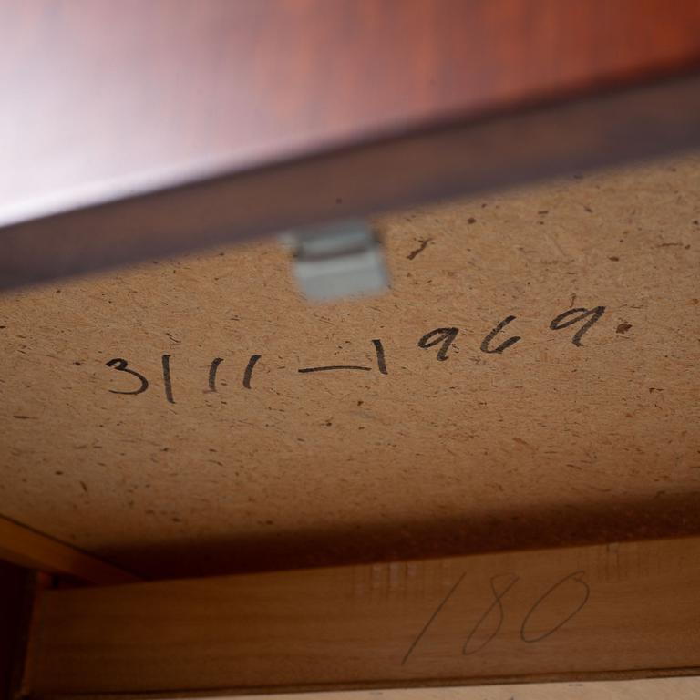 A Gustavian style desk, mid-20th century.