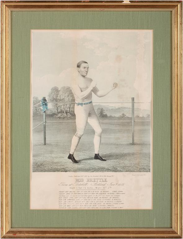 KOLORERADE GRAVYRER, 2 st, England, 1800-tal.