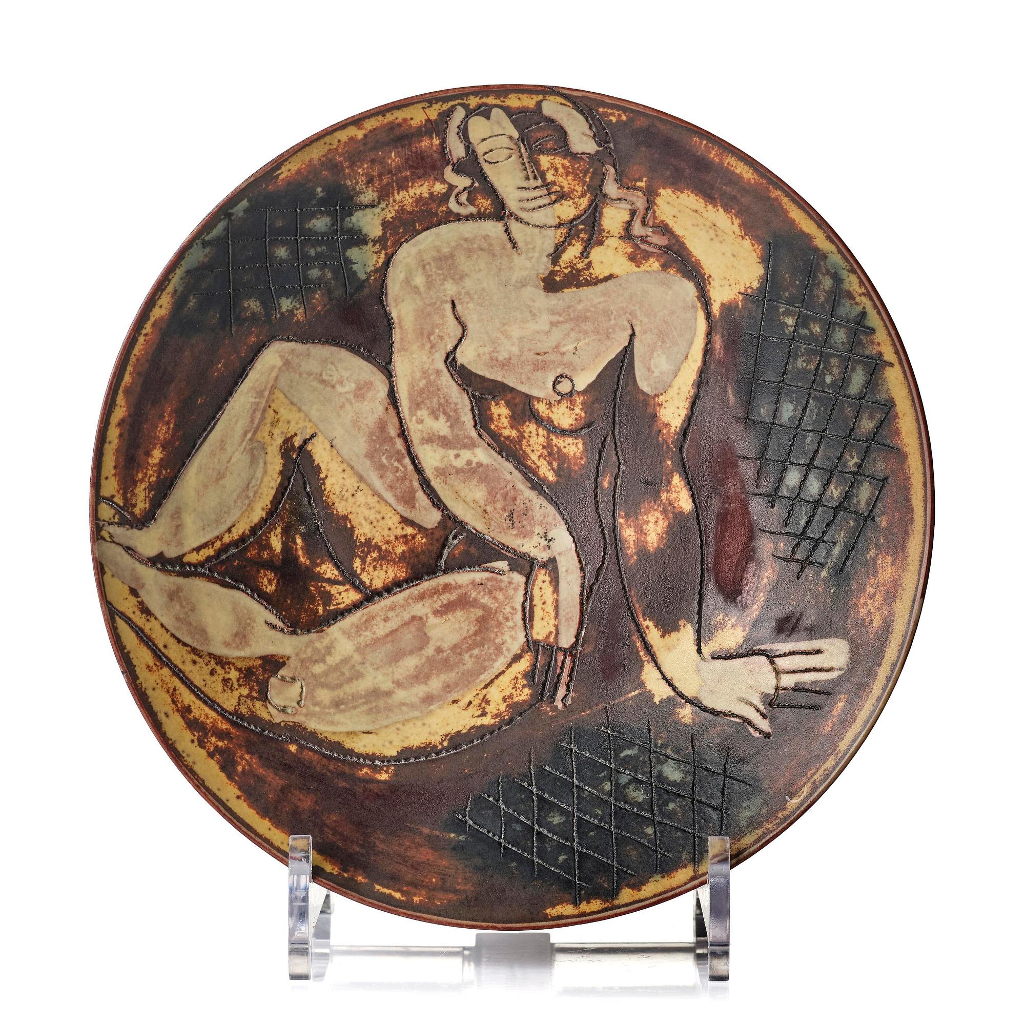 Wilhelm Kåge, a "Farsta" stoneware bowl, Gustavsberg Studio 1950s.