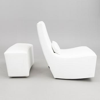 ALBAN-SÉBASTIEN GILLES, keinutuoli ja rahi, "Neo", Ligne Roset, Ranska 2000-luku.