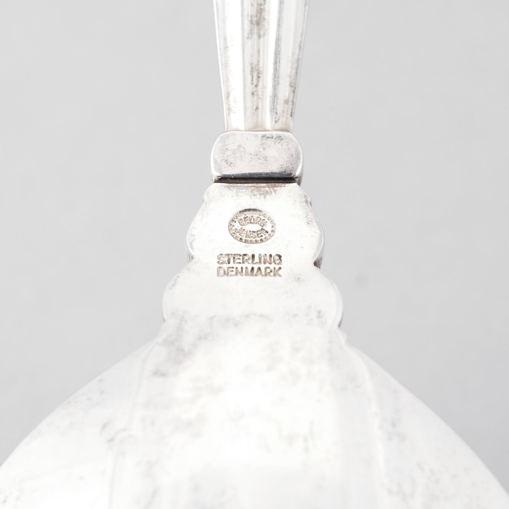 Johan Rohde, bestick, 18 delar Konge/Acorn, Georg Jensen, Köpenhamn efter 1945, sterling.