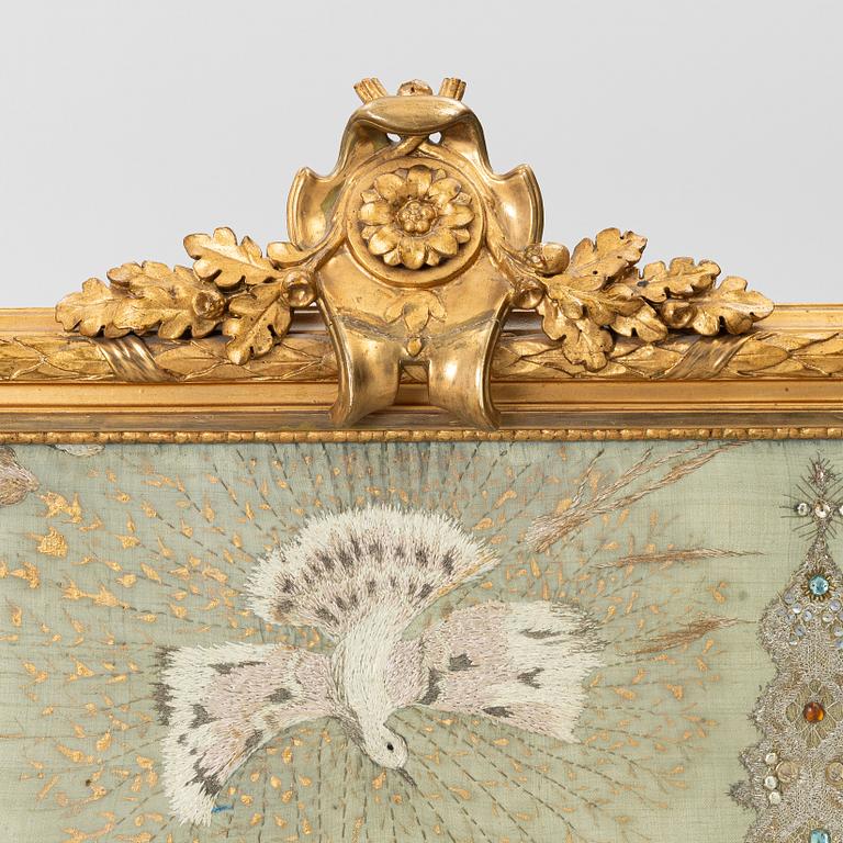 Anna Casparsson, Broderi i brasskärm.
