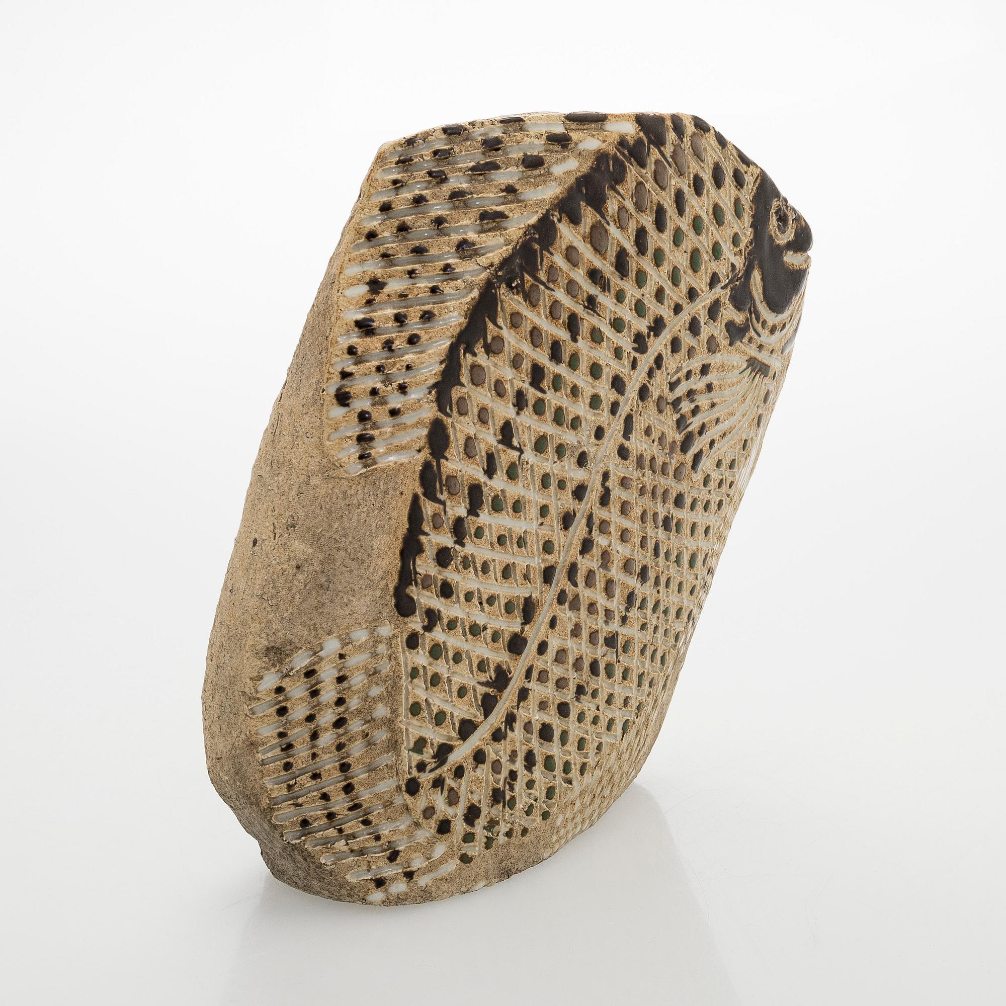 Michael Schilkin, a stoneware sculpture, stamp signed Schilkin Arabia Suomi Finland.