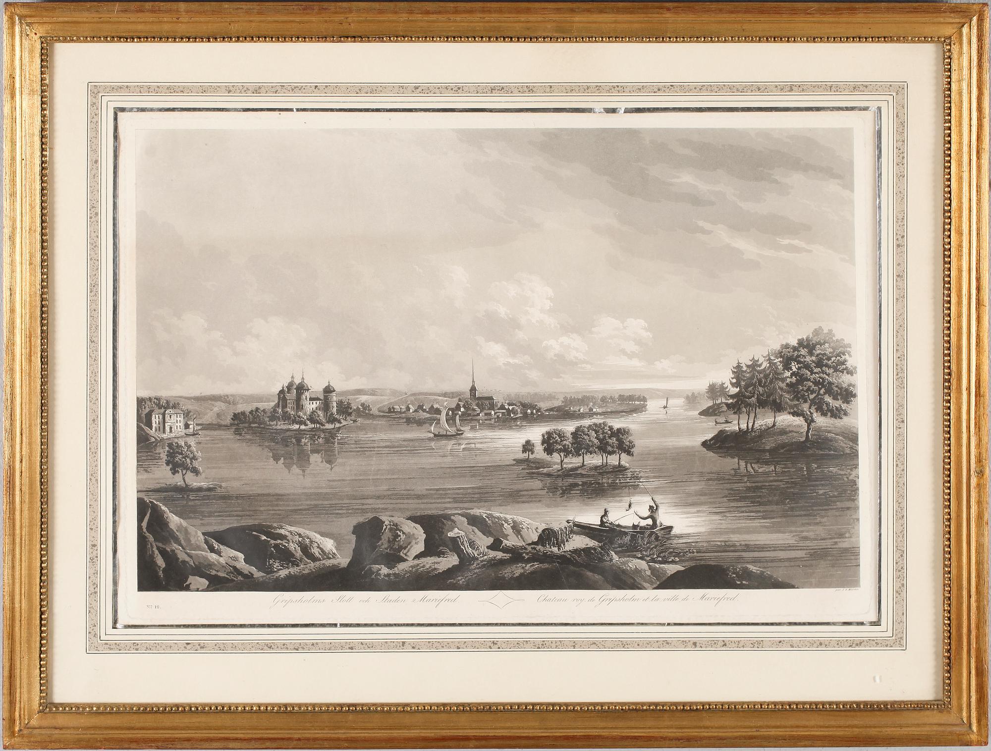 JOHAN FREDRIK MARTIN, efter, gravyr, 1800-tal.