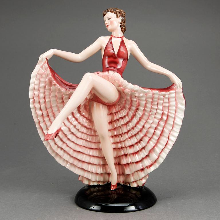 FIGURIN, porslin, Keramos, Wien 1900-talets första hälft/mitt.
