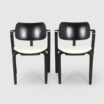 Ilmari Tapiovaara, a set of six 1960s 'Aslak' armchairs for Asko, Finland.