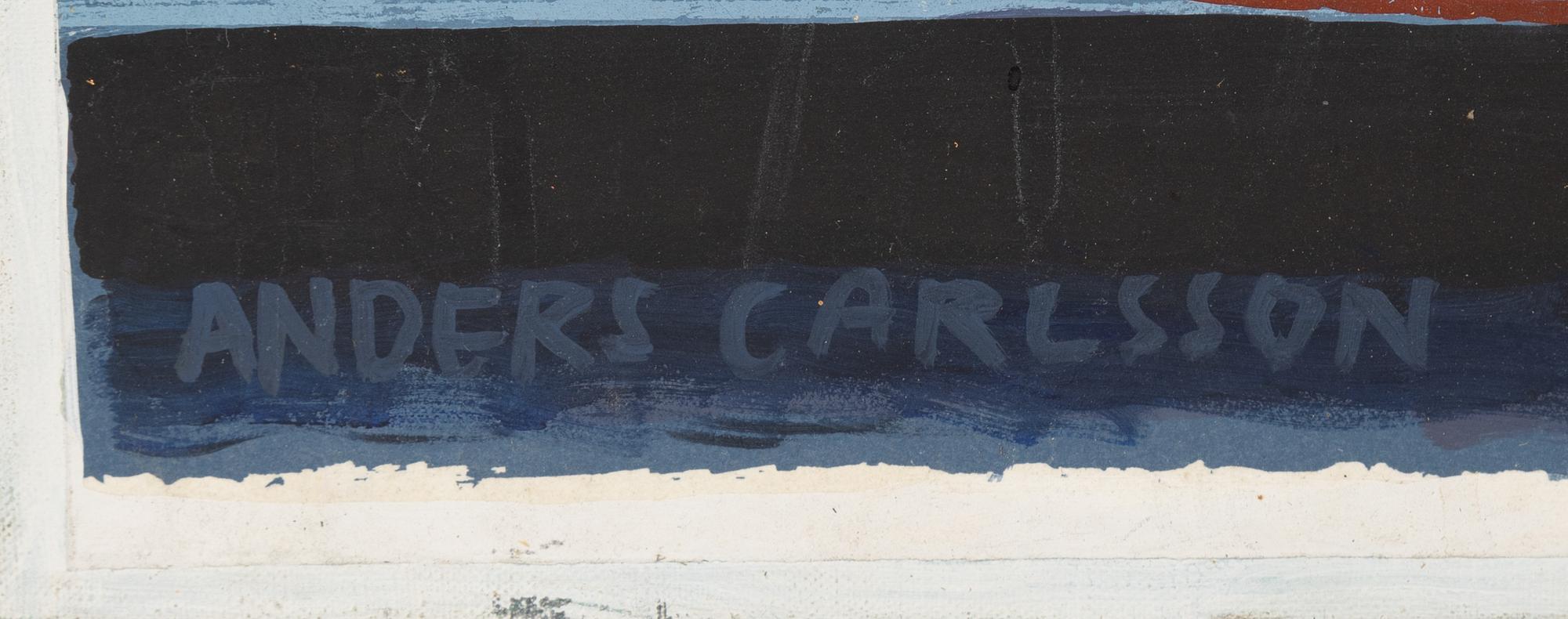Anders Carlsson, oil/acrylic on canvas, signed.
