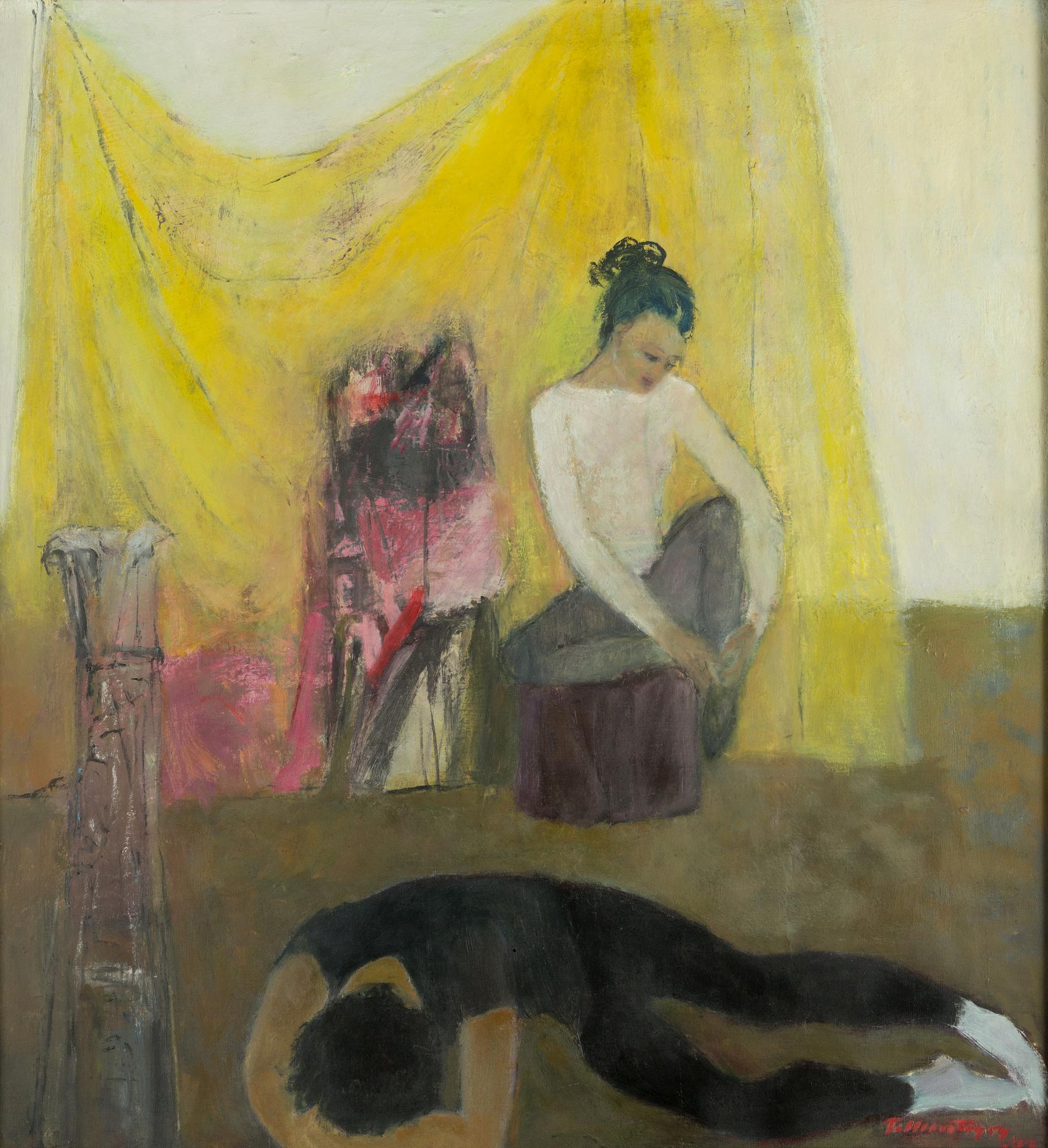 Tellervo Töyry, oil on canvas, signed and dated -73.