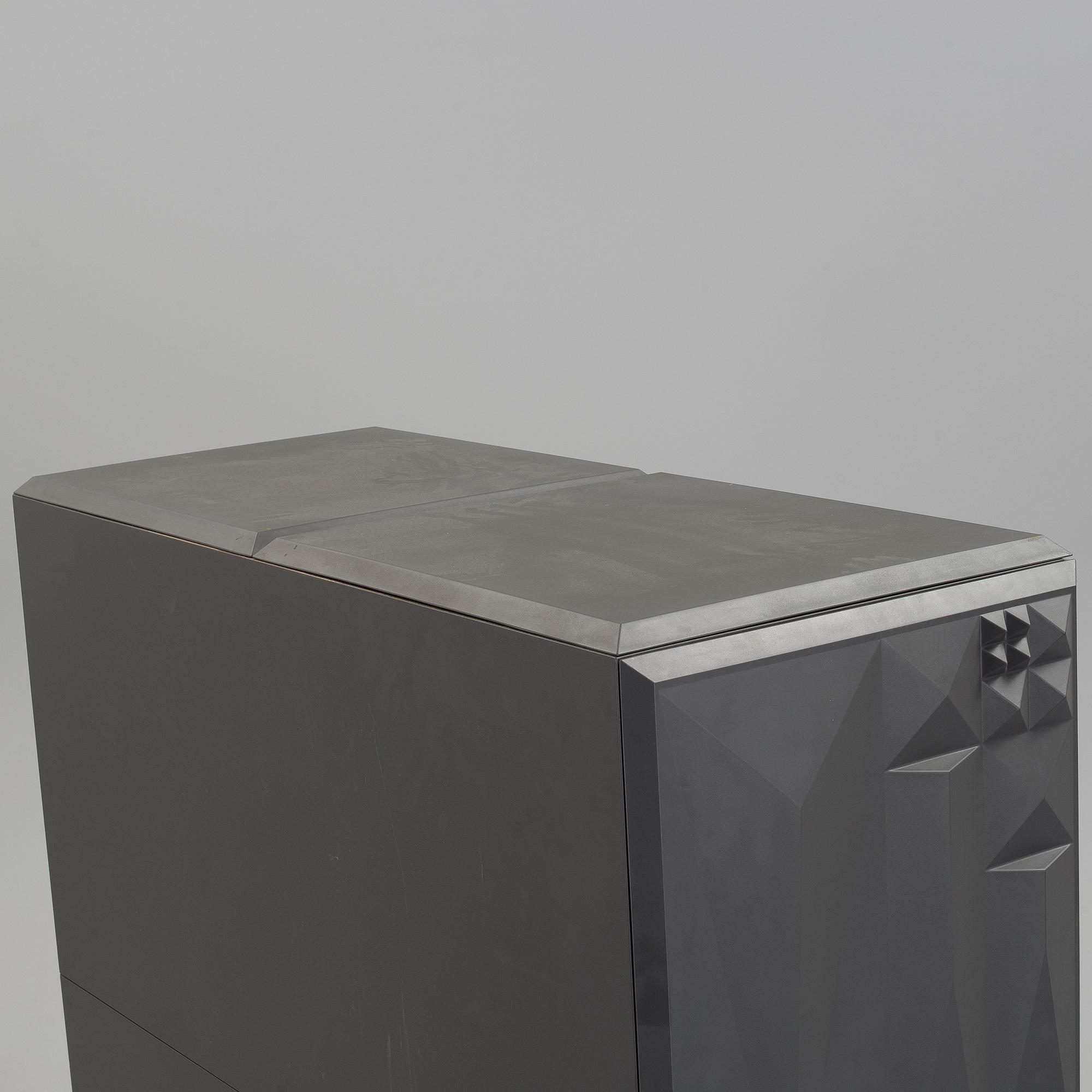 A “Tout va bien Cabinet Black” cabinet by Antoine et Manuel, BD Barcelona.