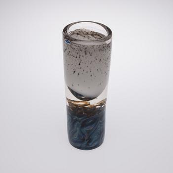 GLASSKULPTUR / VAS, "Minaret" signerad Oiva Toikka, Nuutajärvi Notsjö.