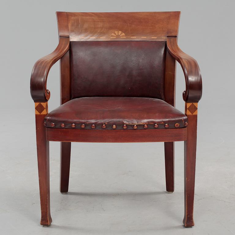 SKRIVSTOL, Otto Schulz, senjugend, omkring 1915.