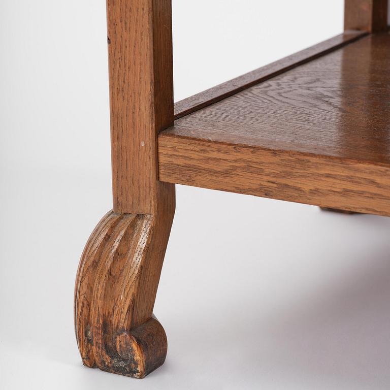 Carl Malmsten, an oak side table, for Stockholm City Hall, ca 1920-22.