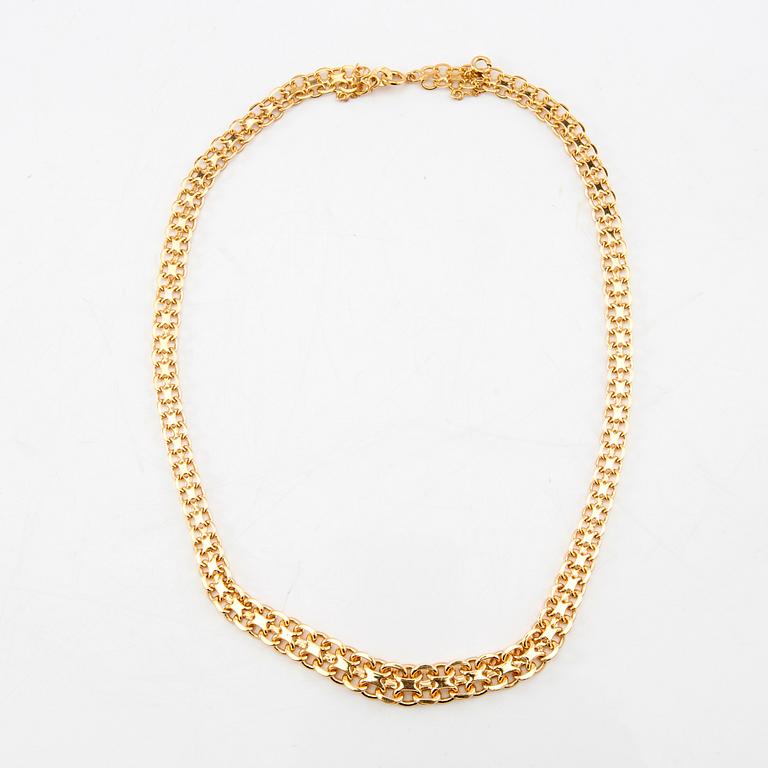 Necklace dosed X-link 18K gold.