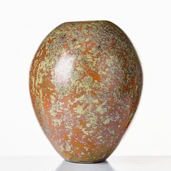 Hans Hedberg, a faience vase, Biot France.