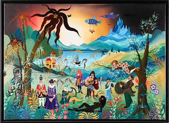 HERBERT FELIC HOFER, olja på duk, monogramsignerad och -87.