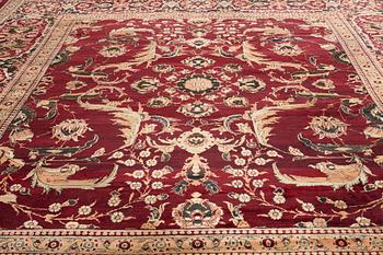 An antique Agra Carpet India, ca 527 x 443 cm.