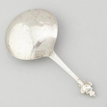 BRÄNNVINSSKED, silver, 1700-tal.
