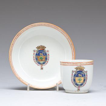 KOPP med FAT, kompaniporslin. Kina, Qianlong (1736-95).