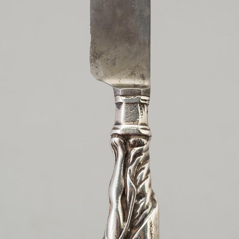 A SILVER HANDLED KNIFE, Amsterdam ca 1700.