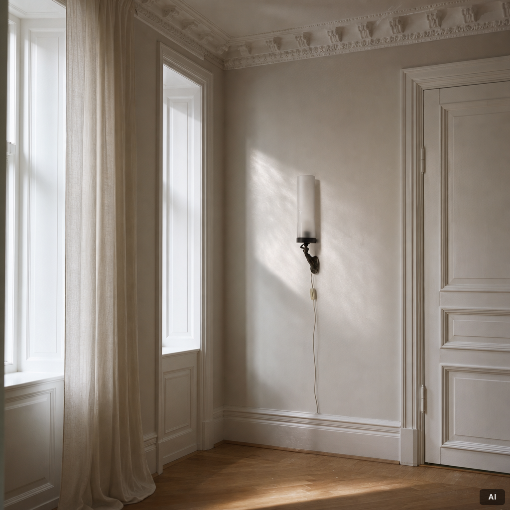 Wall lamp, first half of the 20th century.