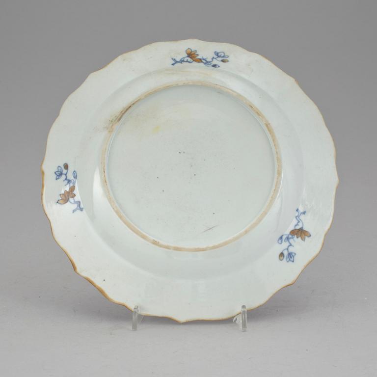 PARTI PORSLIN, 3 delar. Bl a mandarinporslin, 1700-tal.