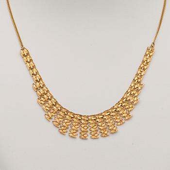 HALSSMYCKE, 14K guld. Vikt 20,1 g.