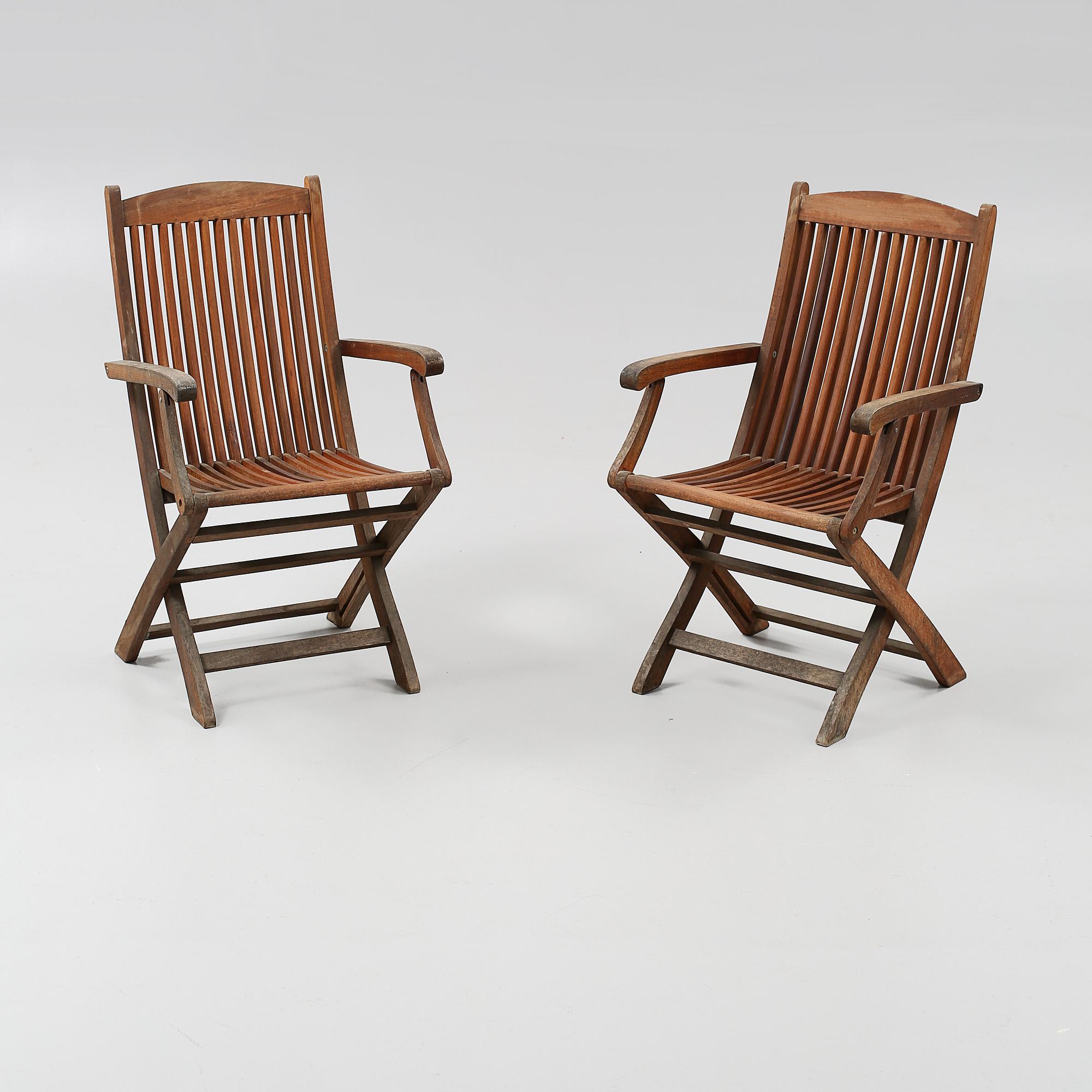 TRÄDGÅRDSSTOLAR, 2 st, Scandinavian Design Jutlandia, 2000-tal.