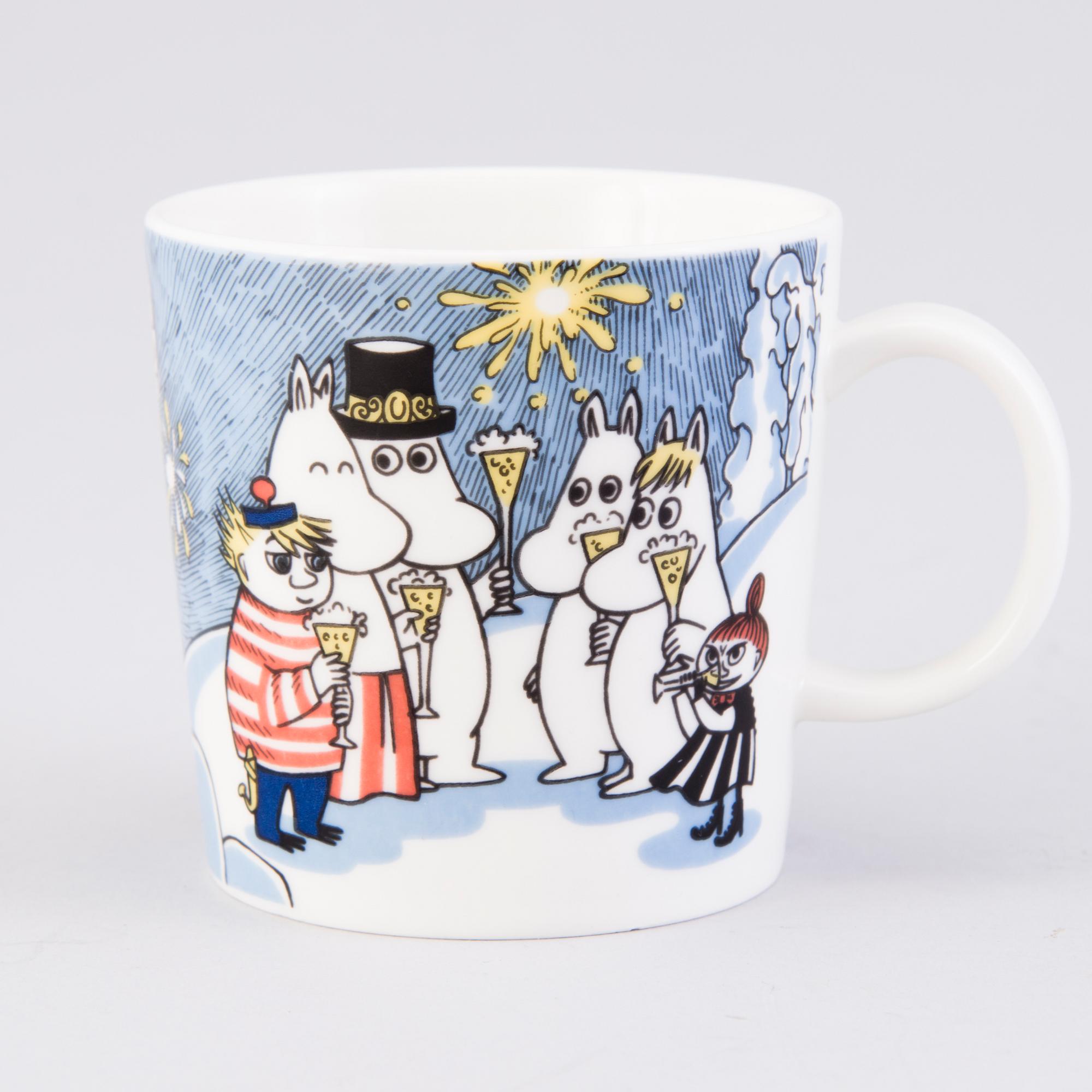 MOOMIN-MUG, porcelain, 'Millennium', Moomin Characters, Arabia 1999-2000.
