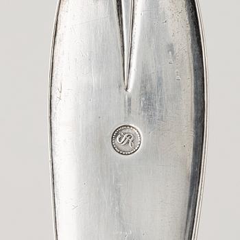 Soppslev samt ragusked, silver, Norrköping 1800-talets första hälft.