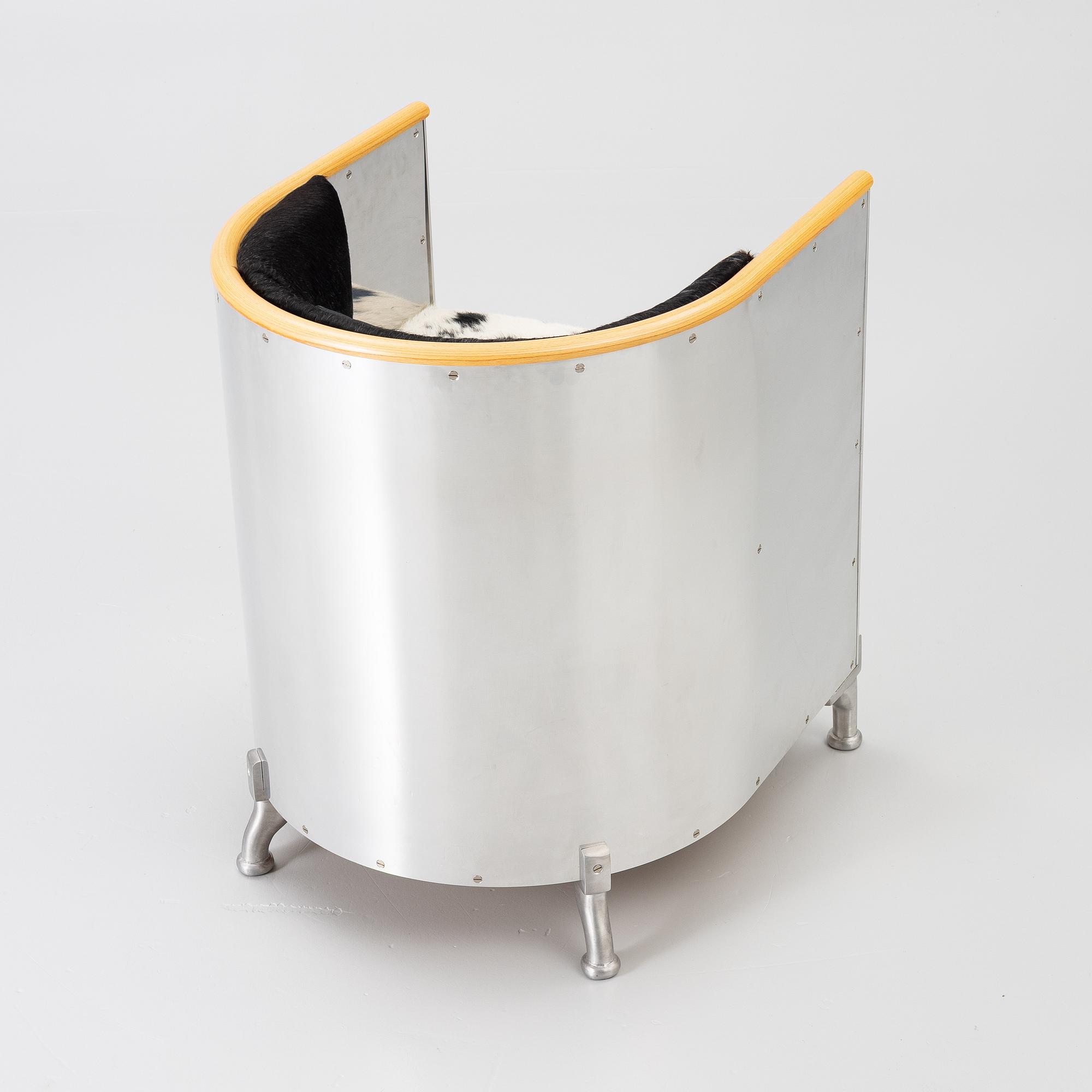 Mats Theselius, Armchair, “Aluminiumfåtölj”, Källemo.