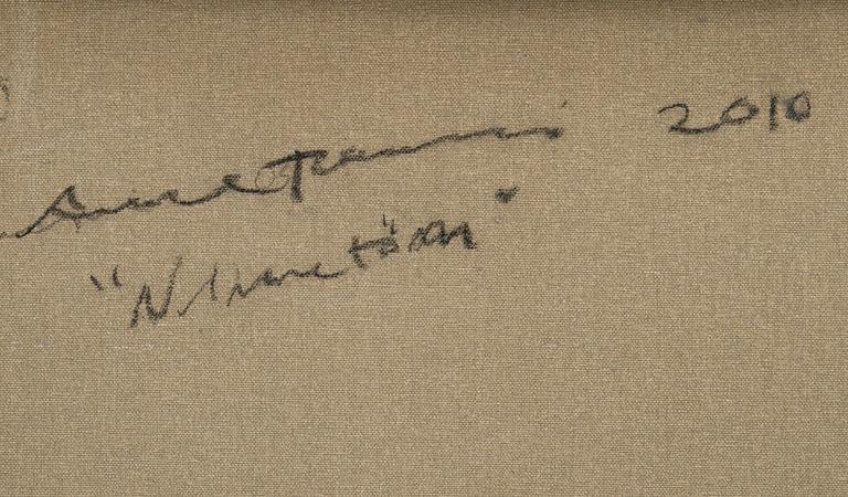 ANNE TOMPURI, akryyli ja guassi kankaalle, a tergo signeerattu ja päivätty 2010.