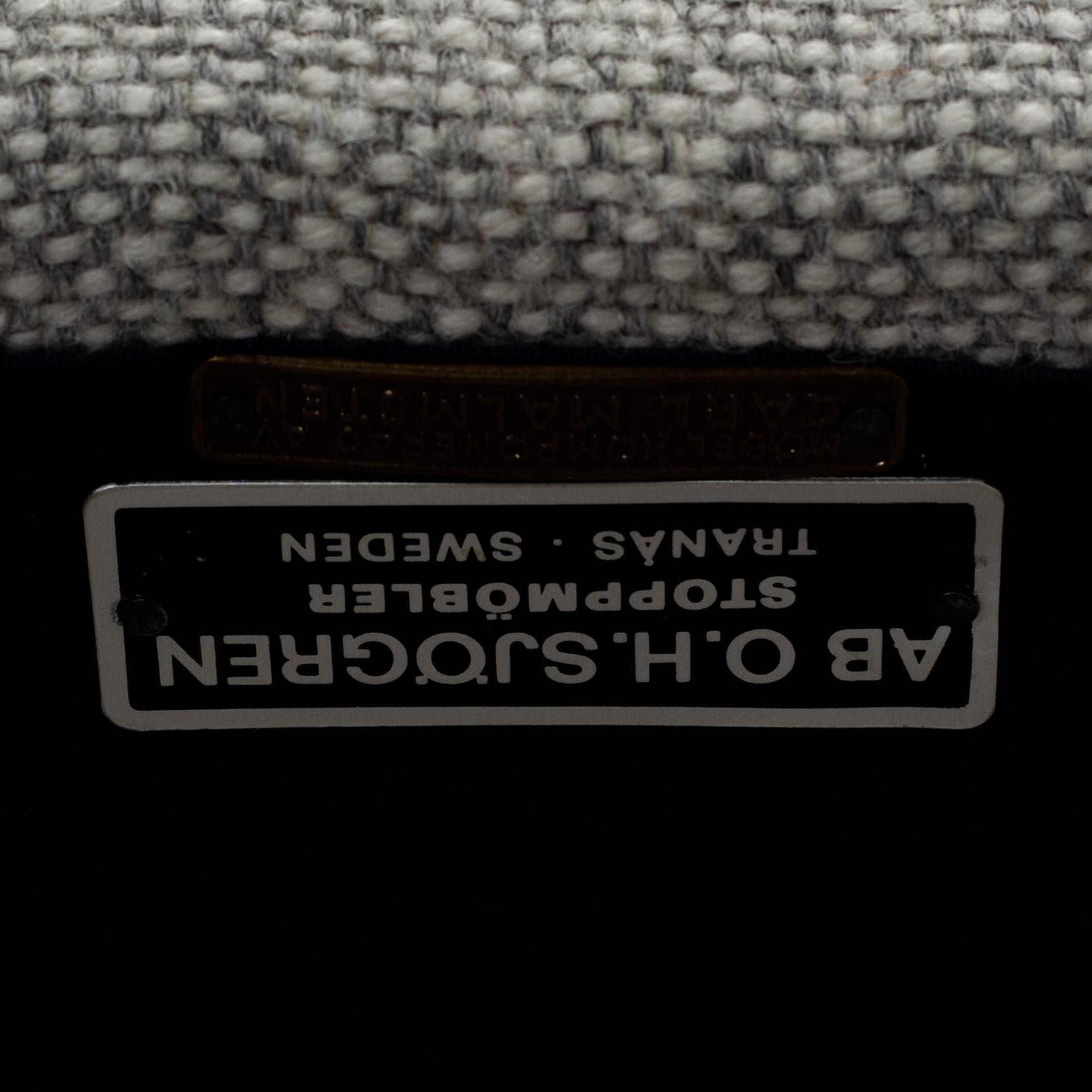 CARL MALMSTEN, fåtölj "Samsas", AB O.H. Sjögren, Tranås.