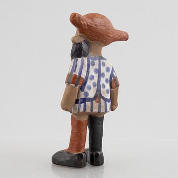 Lisa Larson, figurin, stengods, "Pippi Långstrump", Gustavsberg, 1969-71.