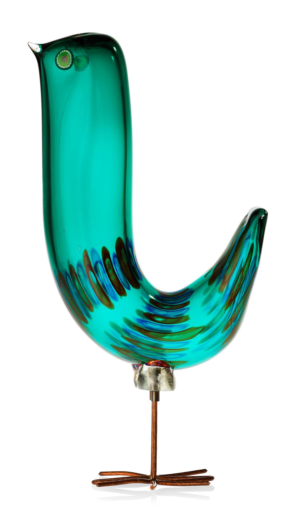 ALESSANDRO PIANON, fågel, "Pulcino", Vistosi, Italien, 1960-tal.