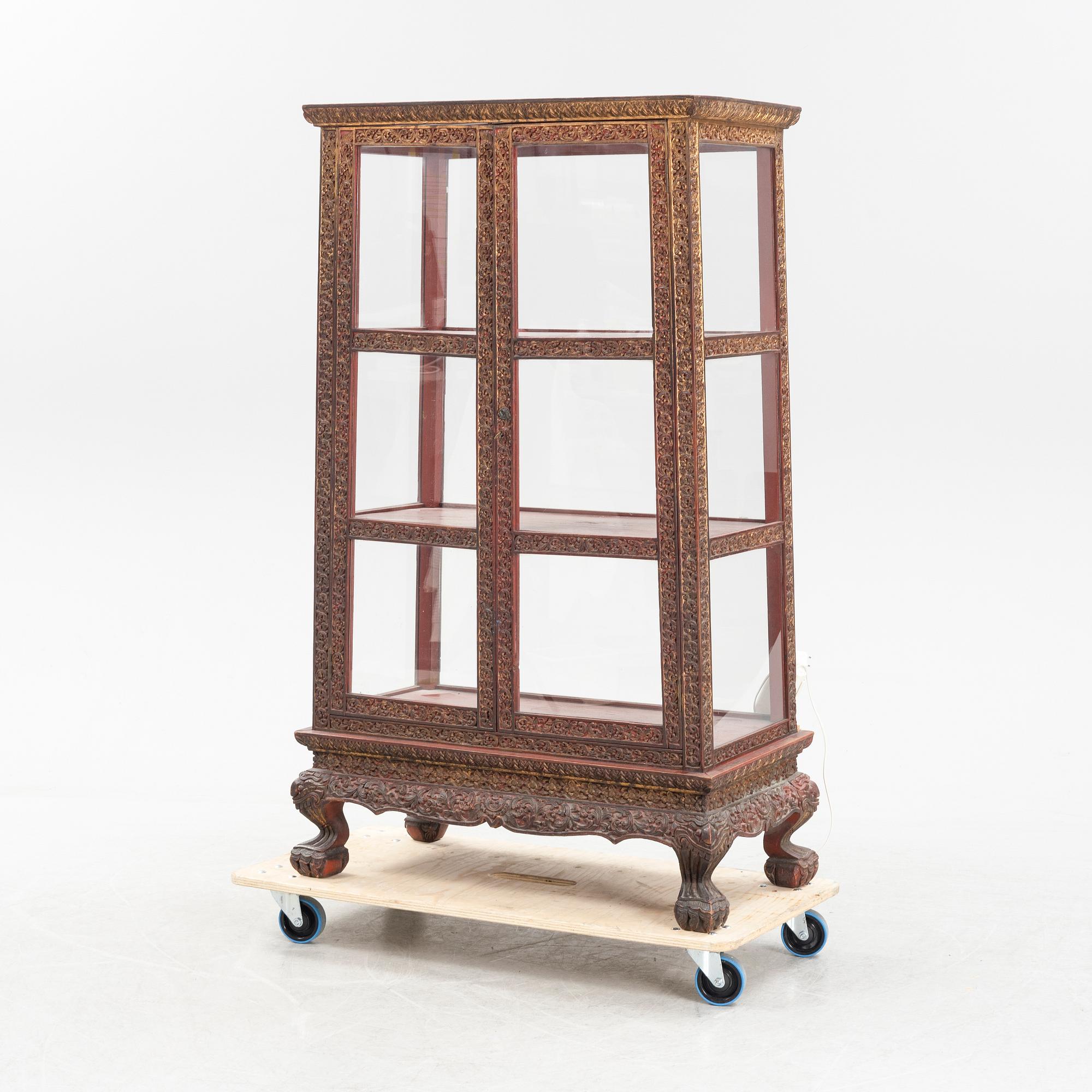 Display cabinet Southeast Asia 20th century.