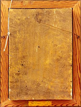 A Russian icon dated 1892 (?) tempera on panel.