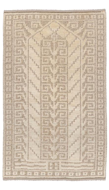 Märta Måås-Fjetterström, a 'Vita spetsporten' carpet, knotted pile in relief, c. 225 x 136 cm. signed AB MMF.