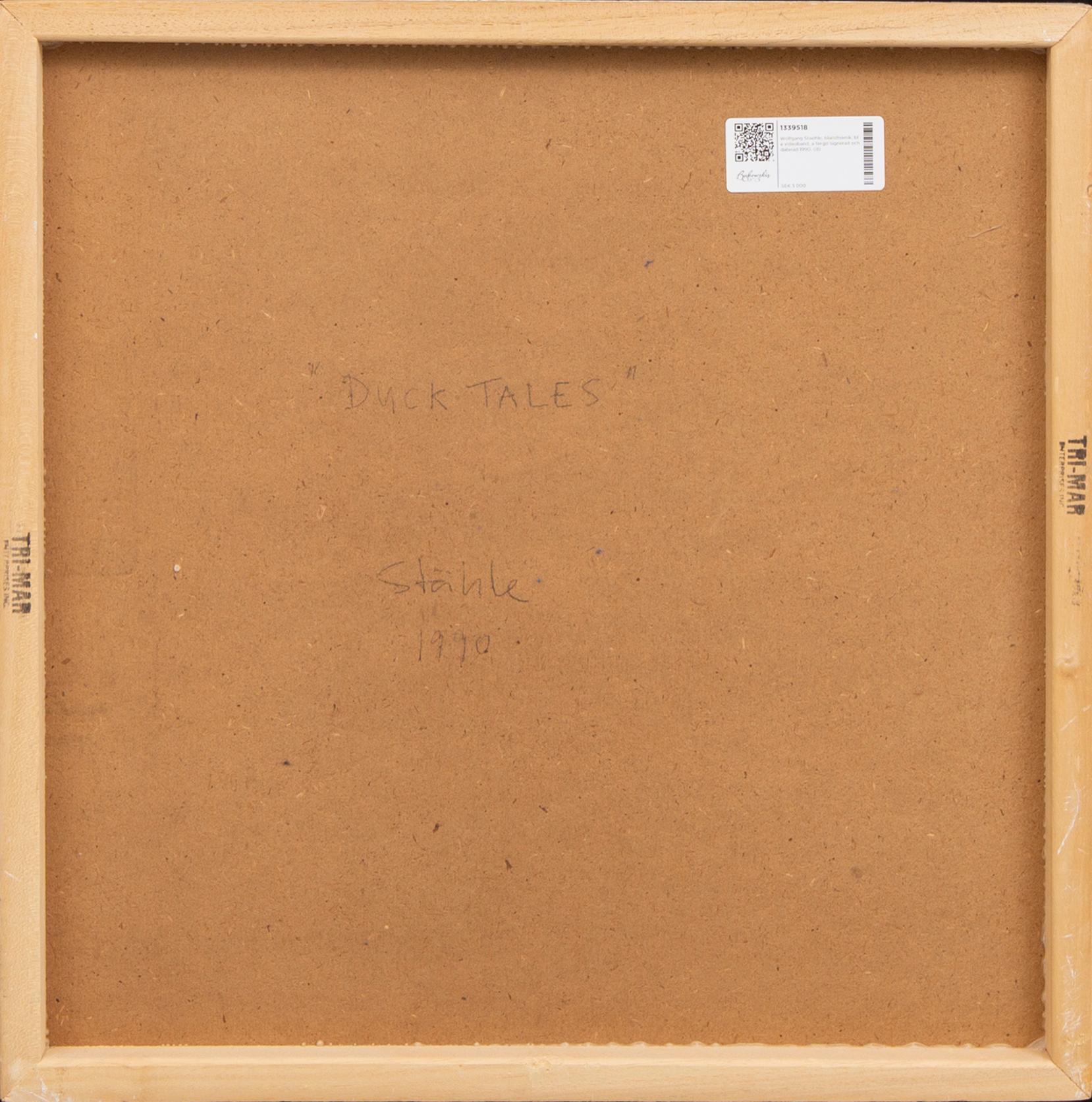 Wolfgang Staehle, a signed and dated mixed media.