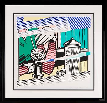 Roy Lichtenstein, "REFLECTIONS ON SODA FOUNTAIN".