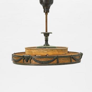 An Art Deco ceiling lamp, 1920/30s.