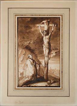 OKÄND KONSTNÄR, tuschlavering på papper, troligen Holland, 1600-tal.