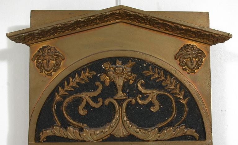 SPEGEL, senempire, hallstämplad Stockholm 1832, otydl sign.