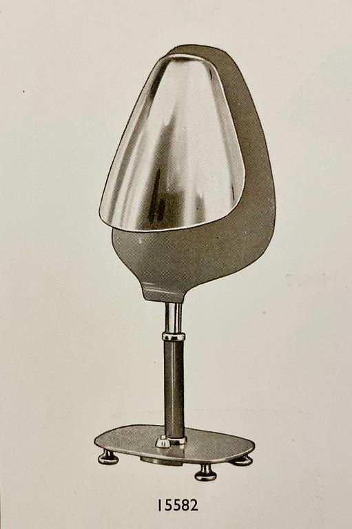 Harald Notini, a rare table lamp, model "15582", Arvid Böhlmarks Lampfabrik, 1950s.