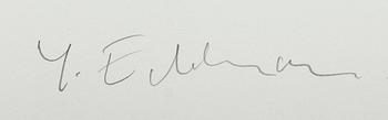 Yrjö Edelmann, a signed and numbered colour lithograph.