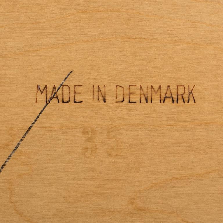 A teak bedside table by Severin Hansen for Haslev, designed 1957.