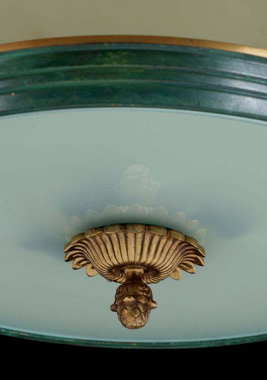 TAKLAMPA, art deco, 1930/40-tal. Höjd ca92 cm.