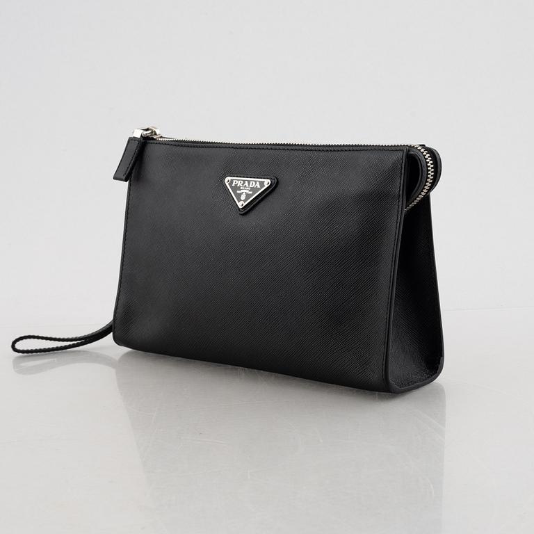 Prada, clutch.